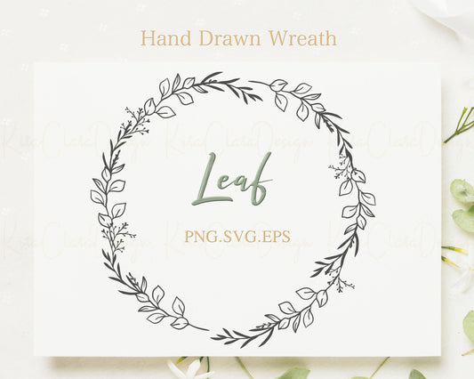 Leaf Wreath Clipart
