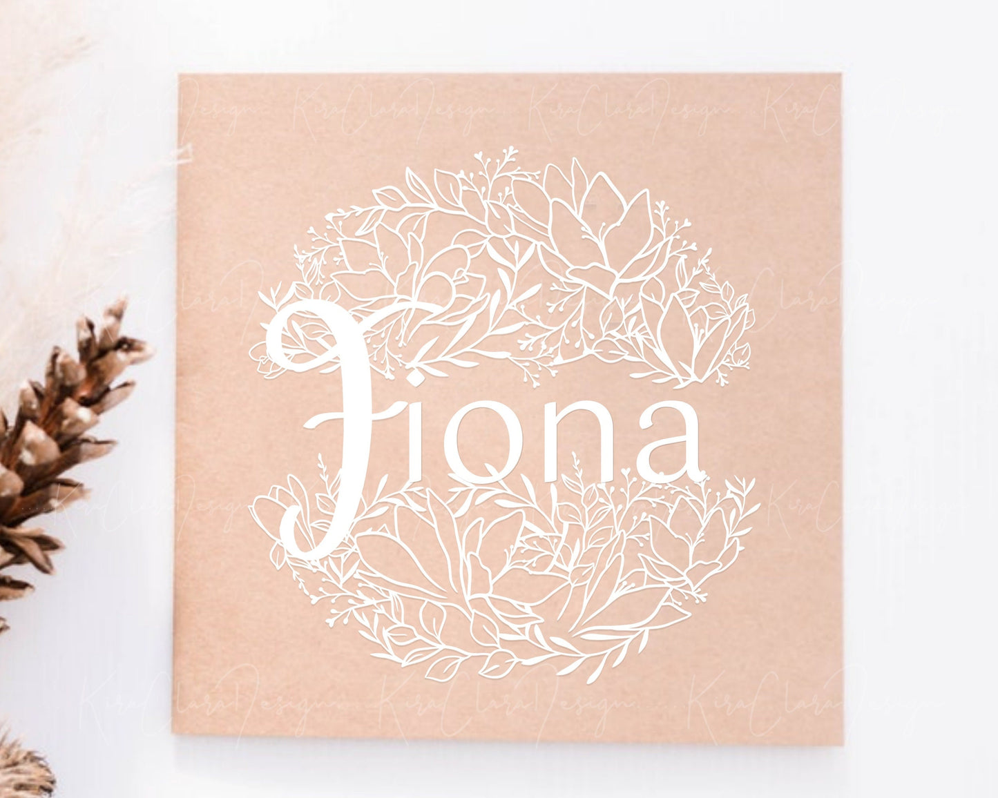 Crocus Floral Monogram Alphabet SVG