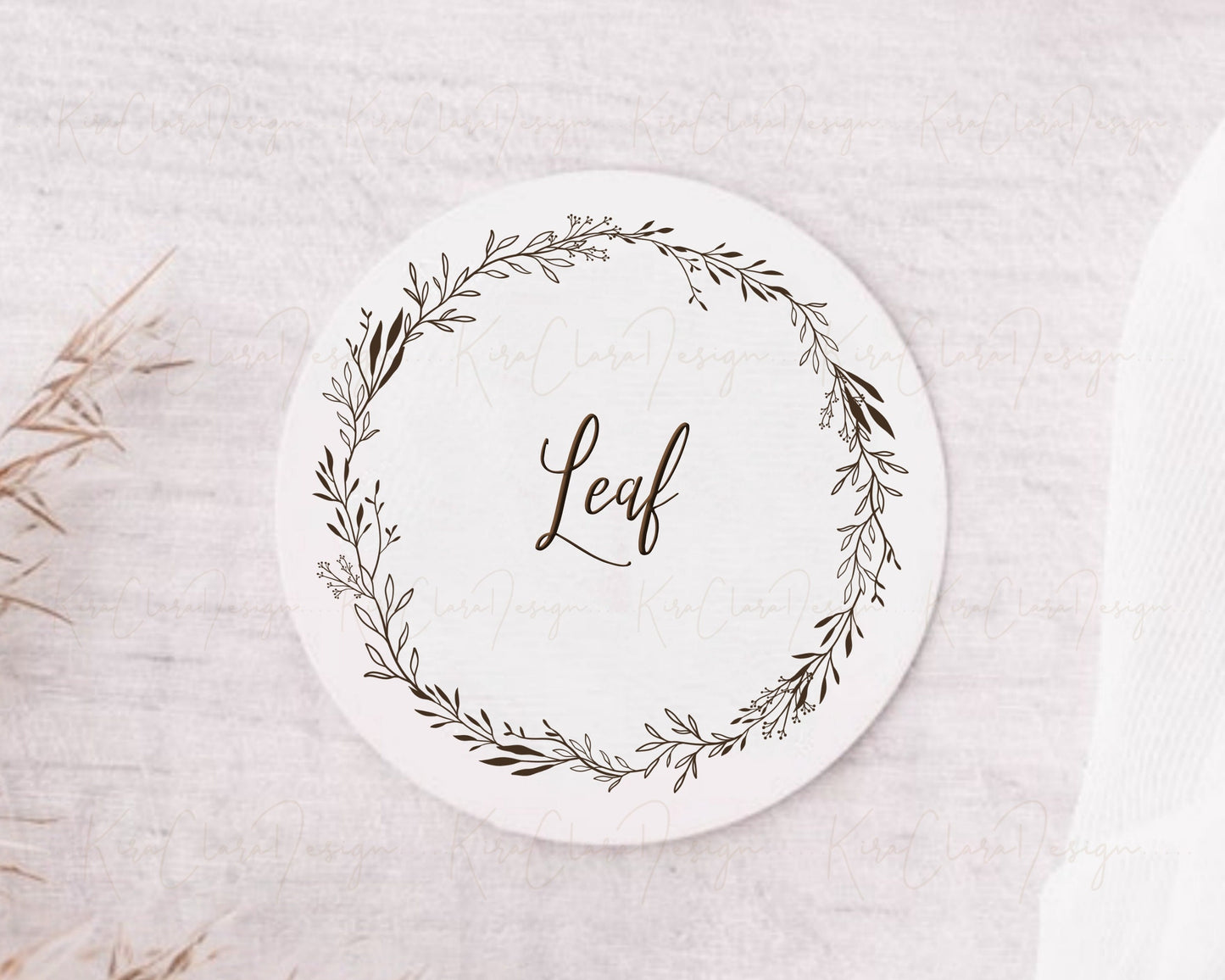 Leaf Wreath Clipart