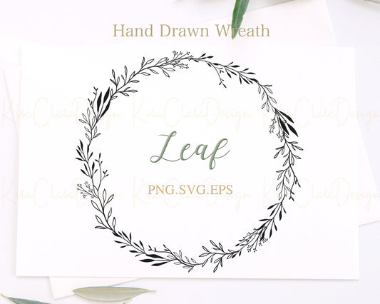 Leaf Wreath Clipart