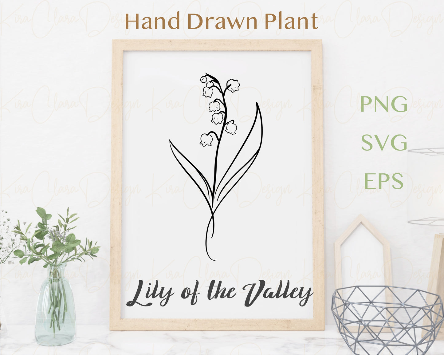 May Birth Flower Lily of the Valley Clipart